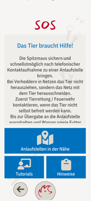 Vorschau Screenshot SOS Empfehlung