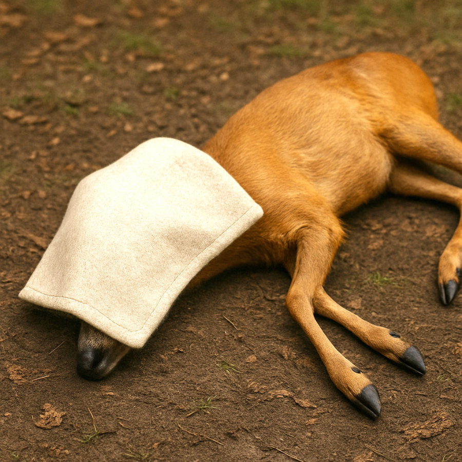 Sicht verdecken und ruhig verhalten