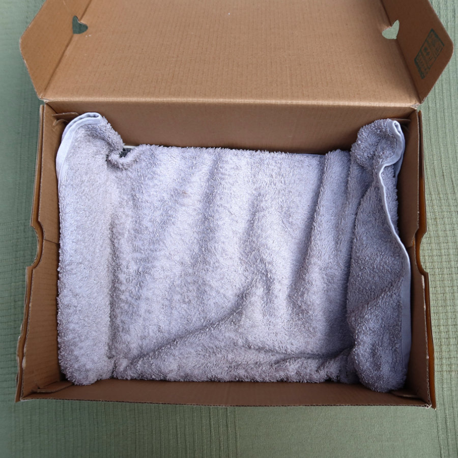 Karton oder Box vorbereiten